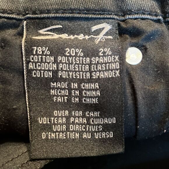 Seven7 Jeans Leggings Black 8 - Picture 10 of 11